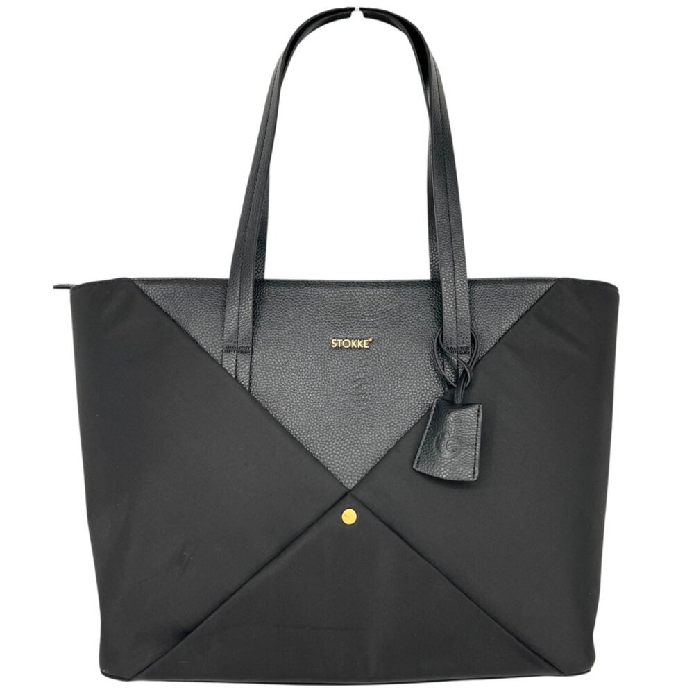 Stokke Explory X Signature Changing Bag Signature Black Faux Leather Nylon